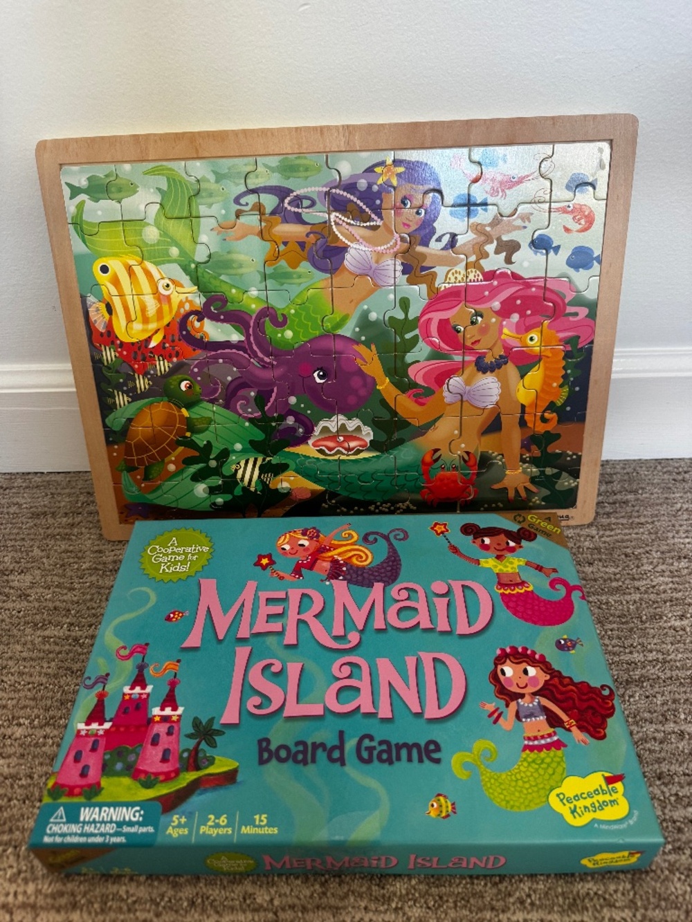 Mermaid Bundle | Melissa & Doug Puzzle and Board Game!